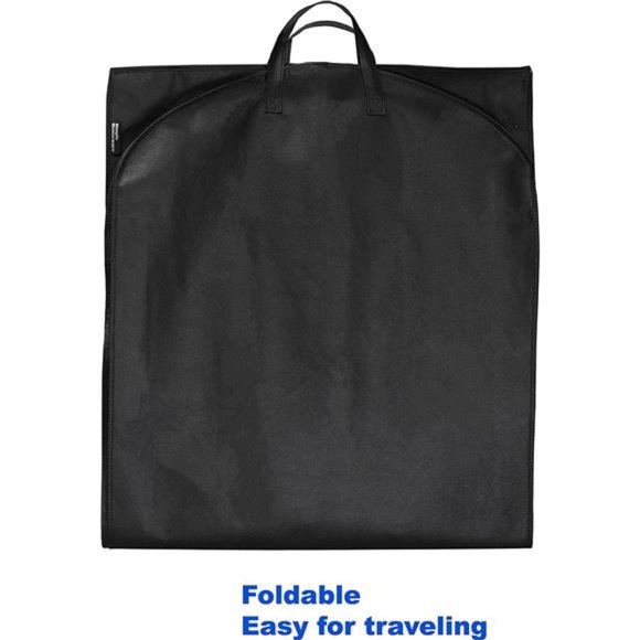 43-Inch Heavy Duty Garment Bag w/Pocket for Dresses, Coats - Picture 5 of 7